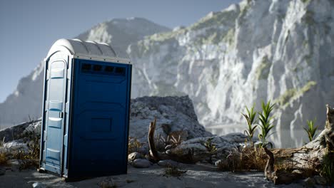 Portable-mobile-toilet-in-the-beach.-chemical-WC-cabin